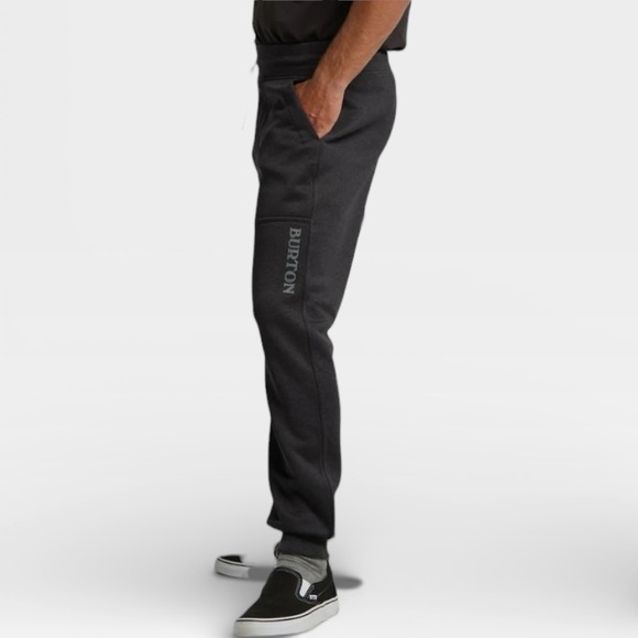 Burton Oak Pant Sweatpants Mens XL Black Jogger Fleece Casual Lounge Pants 20594 - Picture 3 of 8